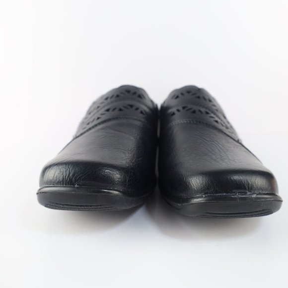 Easy Street Perforated Women Mules Black 10M- 0147 - Picture 6 of 15